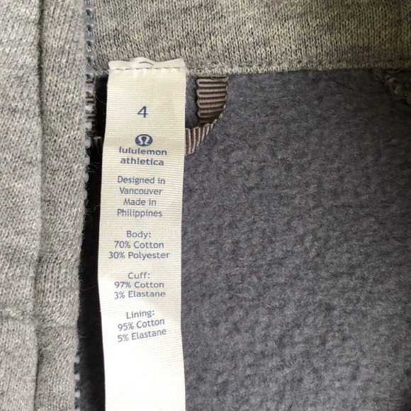 Lululemon Full Zip Gray Sweatshirt - Picture 2 of 6